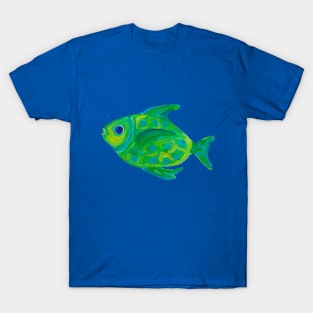 flounder fish painting T-Shirt